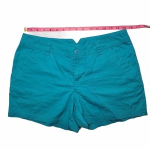 Columbia Teal Kenzie Cove Midi Shorts Size 8